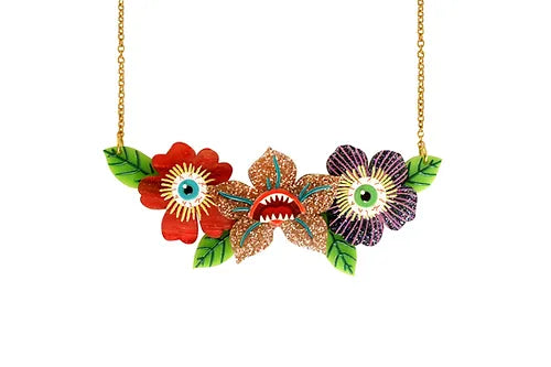 LaliBlue :  Halloween Woods : Spooky Flowers Necklace [PRE-ORDER]