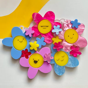 Happy Stuff Studio : Spring Blossom Daisy Bouquet - Statement Necklace
