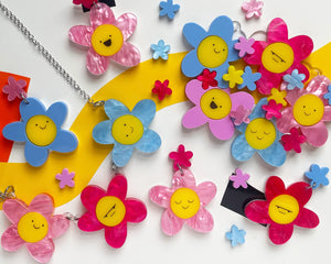 Happy Stuff Studio : Spring Blossom Daisy - Trio Necklace
