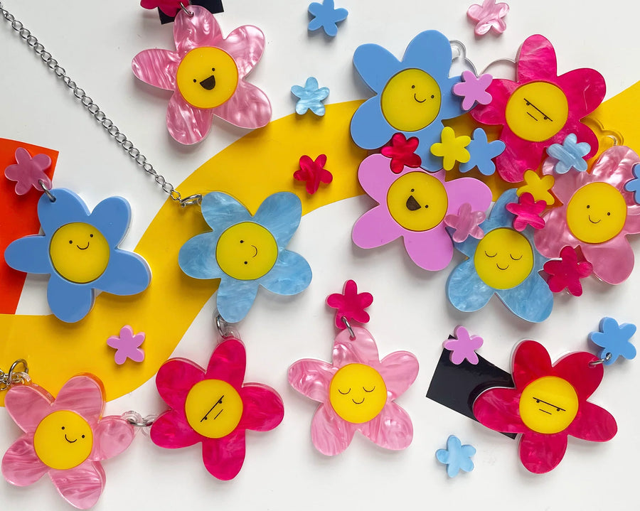 Happy Stuff Studio : Spring Blossom Daisy - Trio Necklace