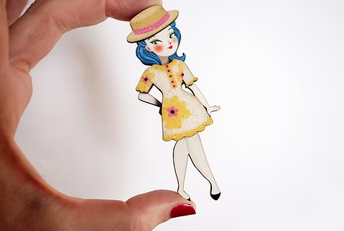 LaliBlue : Spring Flowers Outfit Brooches