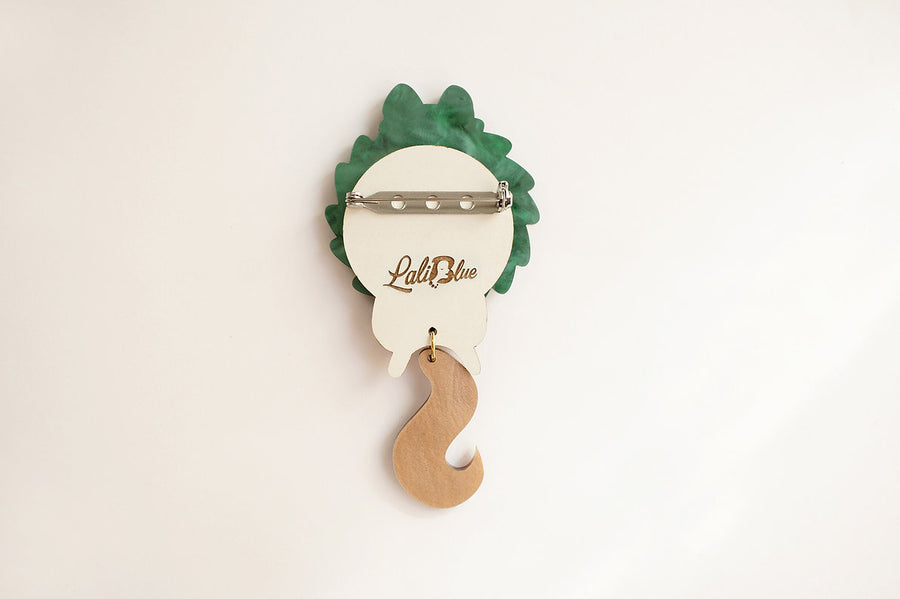 Laliblue : Christmas : Squirrel in a Christmas wreath Brooch