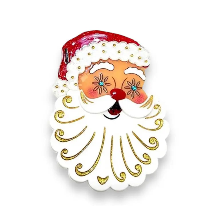 Lipstick & Chrome : Starry Eyed Santa Brooch [PRE-ORDER]