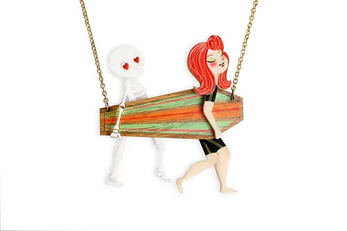 LaliBlue : Summerween : Surfer Couple Necklace