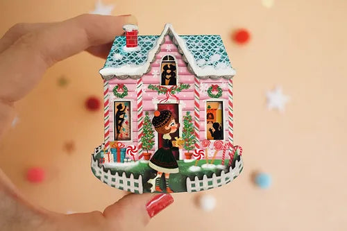 LaliBlue :  Christmas : Sweet Christmas House Brooch [PRE-ORDER]