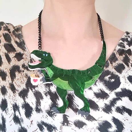 Cherryloco : T Rex Dinosaur Statement Necklace [PRE-ORDER]