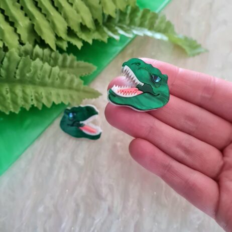 Cherryloco : T Rex Dinosaur Statement Studs [PRE-ORDER]