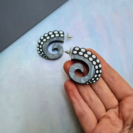 Cherryloco : Tentacle Hoop Statement Studs [PRE-ORDER]