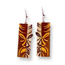 Lipstick & Chrome : Tiki Totem Earrings By Miss Fluff