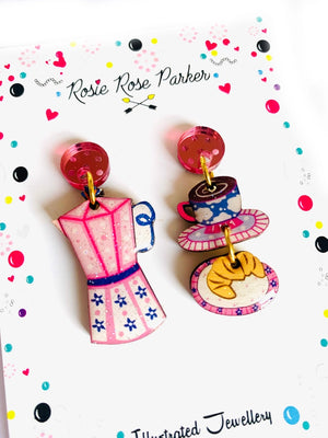 Rosie Rose Parker : Time for Croissants and Coffee Earring [PRE-ORDER]