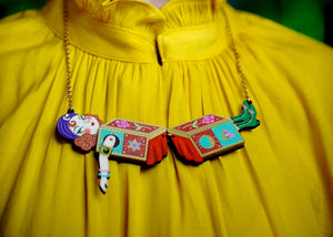 LaliBlue : Cursed Carnival : Trick of lady in two boxes Necklace