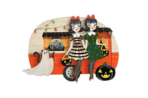 LaliBlue :  Halloween Woods :  Trick or Treat Caravan Brooch