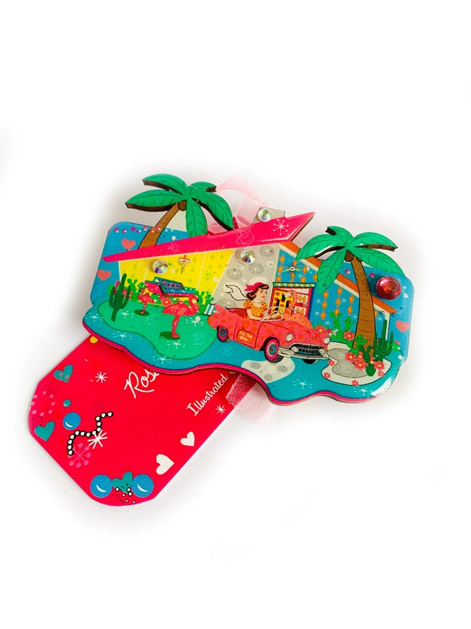 Rosie Rose Parker : Tropical Mid century Hair Clip