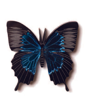 Martinis & Slippers : Ulysses Butterfly Brooch - Blue Mirror