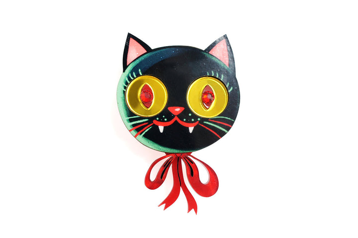 LaliBlue : Cursed Carnival : Vampire Kitten Brooch