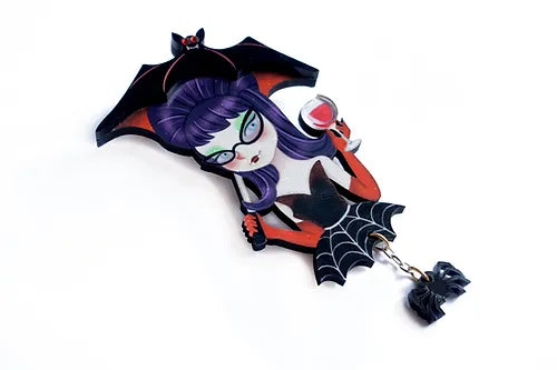 LaliBlue :  Creepy Party :  Vampiress with cup brooch [PRE-ORDER]