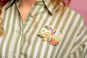 LaliBlue : Summerween : Vintage Van Brooch