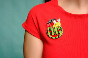 LaliBlue : Summerween : Watermelon Cocktail Brooch