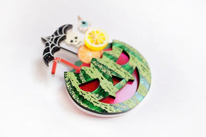 LaliBlue : Summerween : Watermelon Cocktail Brooch