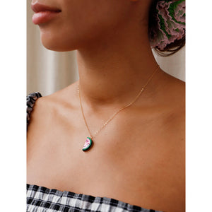 Wolf & Moon : Watermelon Necklace
