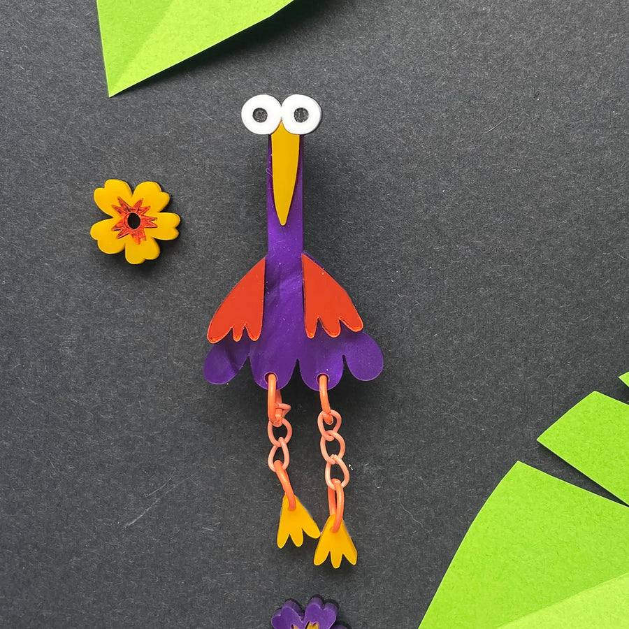 Happy Stuff Studio : Weird Bird - Statement Brooch