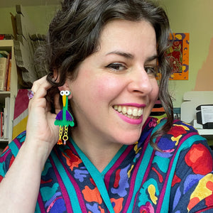 Happy Stuff Studio : Weird Bird - Statement Earrings