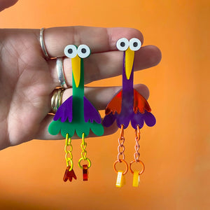 Happy Stuff Studio : Weird Bird - Statement Earrings