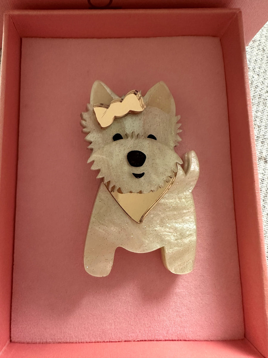 Bling Hound : Westie Brooch