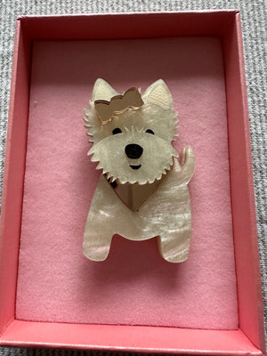 Bling Hound : Westie Brooch