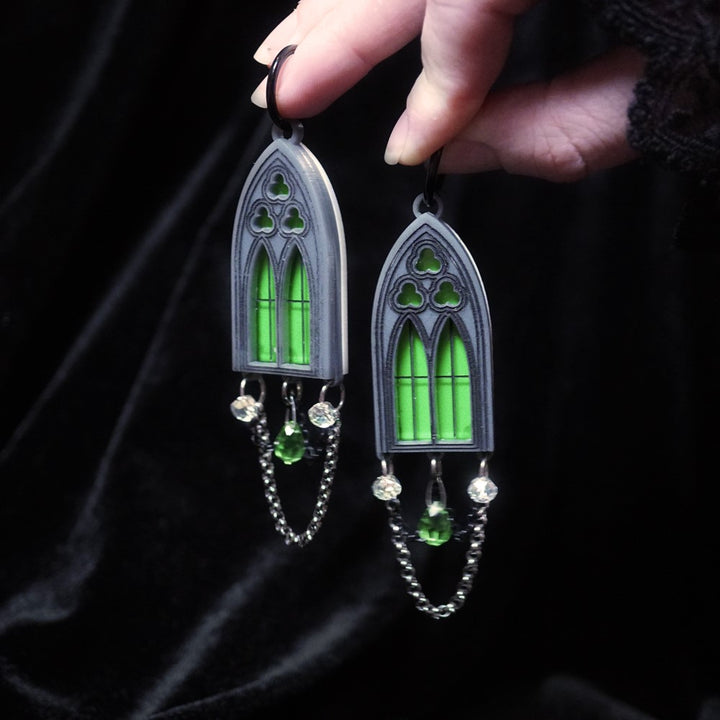 Lost Kiwi Designs : Window Chandelier Earrings [PRE-ORDER]