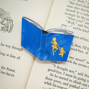 Dolly Dimple Design : Winnie the Pooh Blue Book Brooch