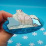 Dolly Dimple Design : Polar Bear Acrylic Brooch