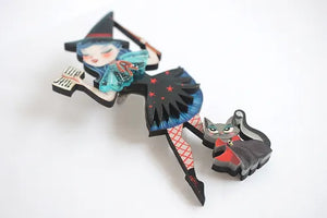 LaliBlue :  Halloween Woods :  Witch Spell Brooch [PRE-ORDER]