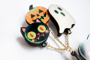 LaliBlue : Cursed Carnival : Witch with Balloons Brooch