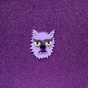 Happy Stuff Studio : Monster Monster: Wolf Guy Brooch [LUCKY LAST!]