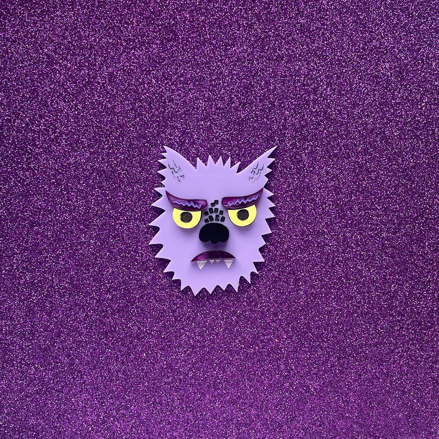 Happy Stuff Studio : Monster Monster: Wolf Guy Brooch [LUCKY LAST!]