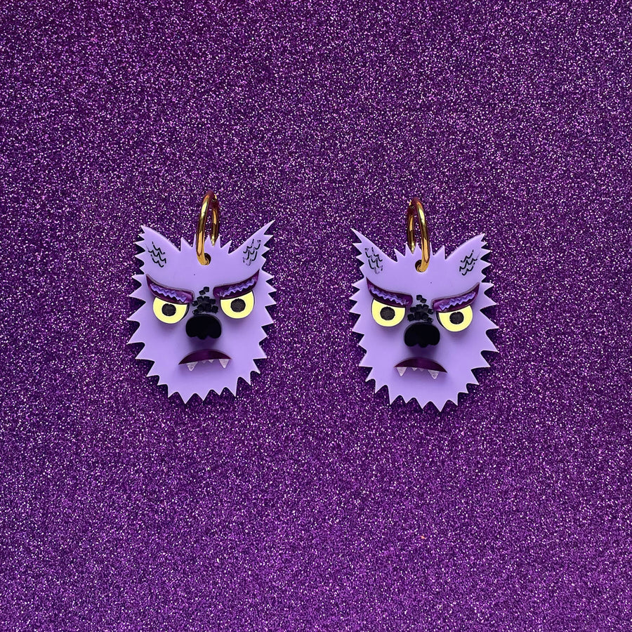 Happy Stuff Studio : Monster Monster: Wolf Guy Earrings [LUCKY LAST!]