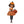 LaliBlue :  Creepy Party :  Woman dressed as a pumpkin brooch [PRE-ORDER]