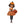 LaliBlue : Creepy Party : Woman dressed as a pumpkin brooch