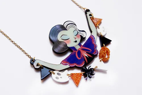 LaliBlue :  Creepy Party :  Woman with Halloween garland necklace [PRE-ORDER]