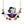 LaliBlue : Creepy Party : Woman with Halloween garland necklace