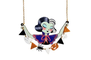 LaliBlue :  Creepy Party :  Woman with Halloween garland necklace [PRE-ORDER]