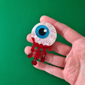 Cherryloco : Zombie Halloween Eyeball Charm Brooch or Pendant [PRE-ORDER]