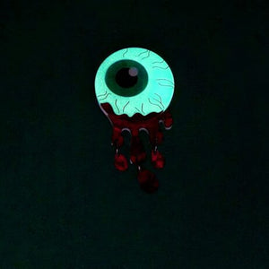 Cherryloco : Zombie Halloween Eyeball Charm Brooch or Pendant [PRE-ORDER]