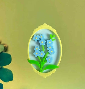Tantalising Treasures : Flowers, Fairytales & Friends : Forget-Me-Not Brooch