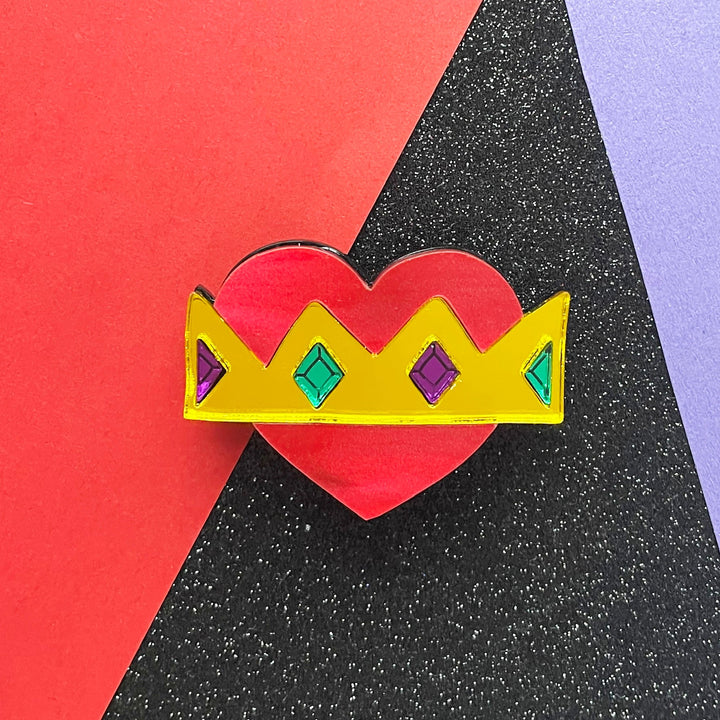 Happy Stuff Studio : Queen of Hearts : Statement brooch