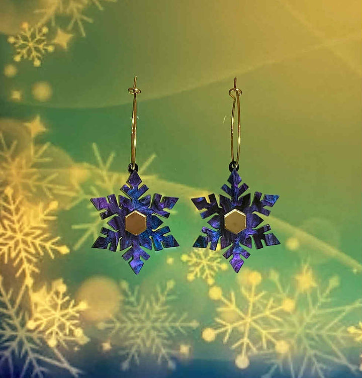 Tantalising Treasures : Christmas : Snowflake earrings