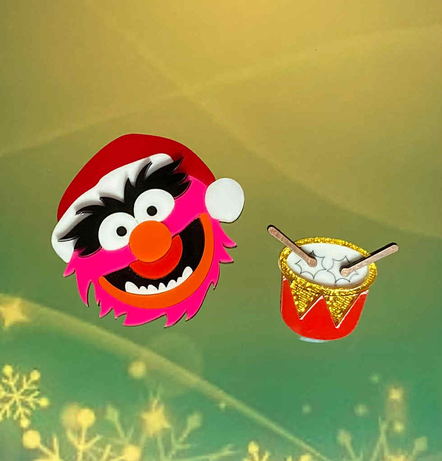 Tantalising Treasures : Christmas : Little Drummer Boy Brooch Set