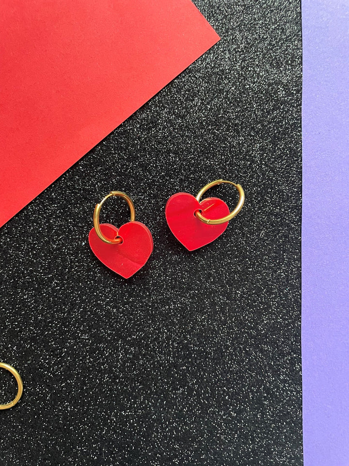 Happy Stuff Studio : Queen of Hearts : Mini Heart Hoops