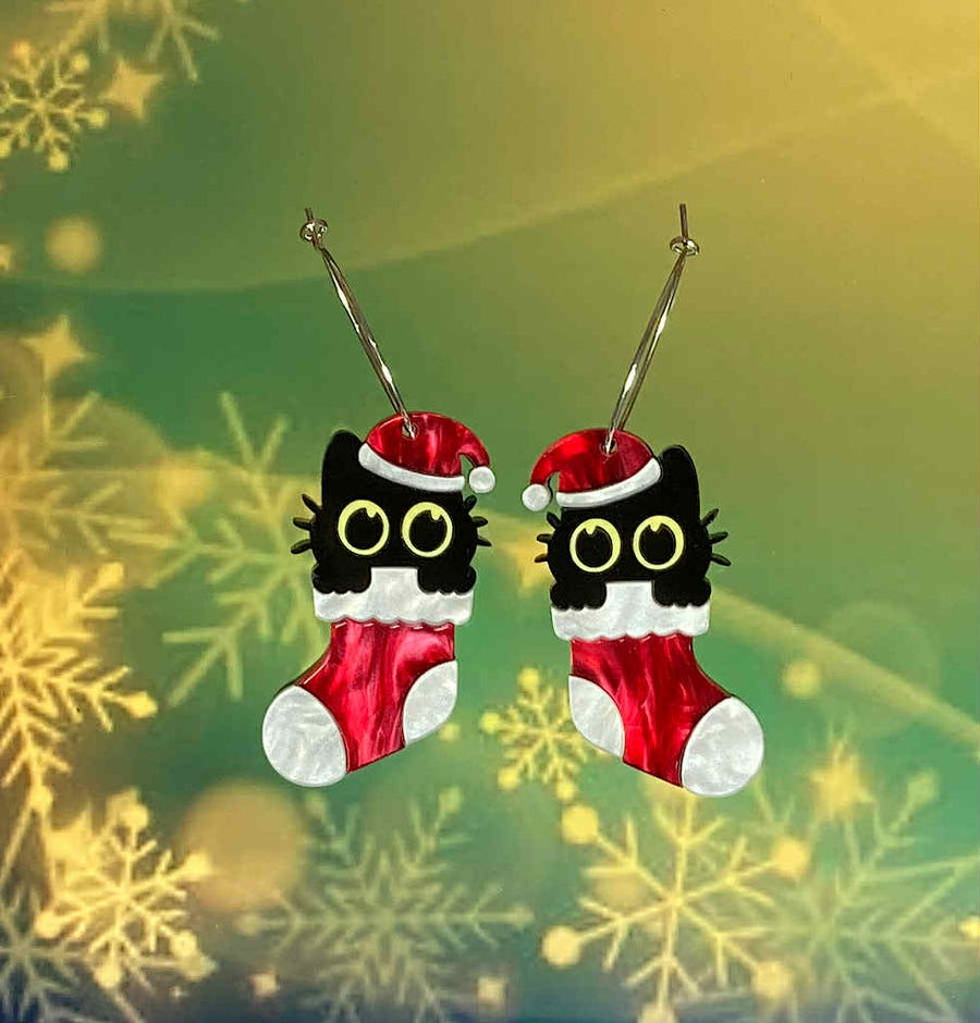 Tantalising Treasures : Christmas : Stocking Stuffer Peeper Earrings